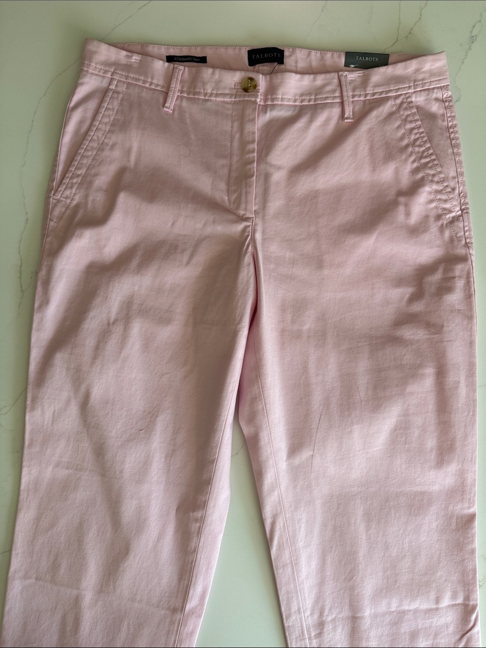 Talbots Light Pink Cropped Chino Jeans NWT